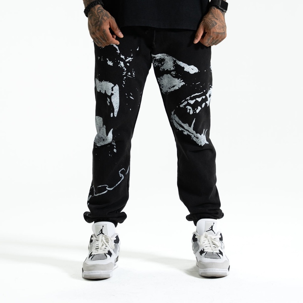 VISCERAL RELAXED SWEATPANTS - VINTAGE BLACK XS